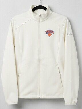 Columbia Women's New York Knicks Cream Full-Zip Jacket Size M - Very Good Condit